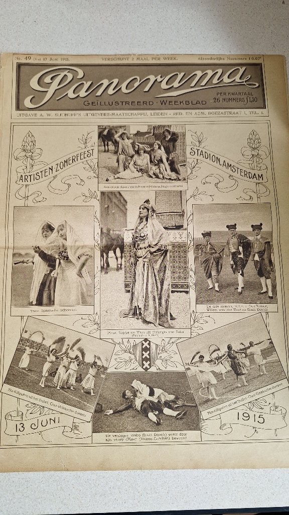 panorama tijdschrift uit 1915 !, Verzamelen, Ophalen of Verzenden, Voor 1920, Nederland, Tijdschrift