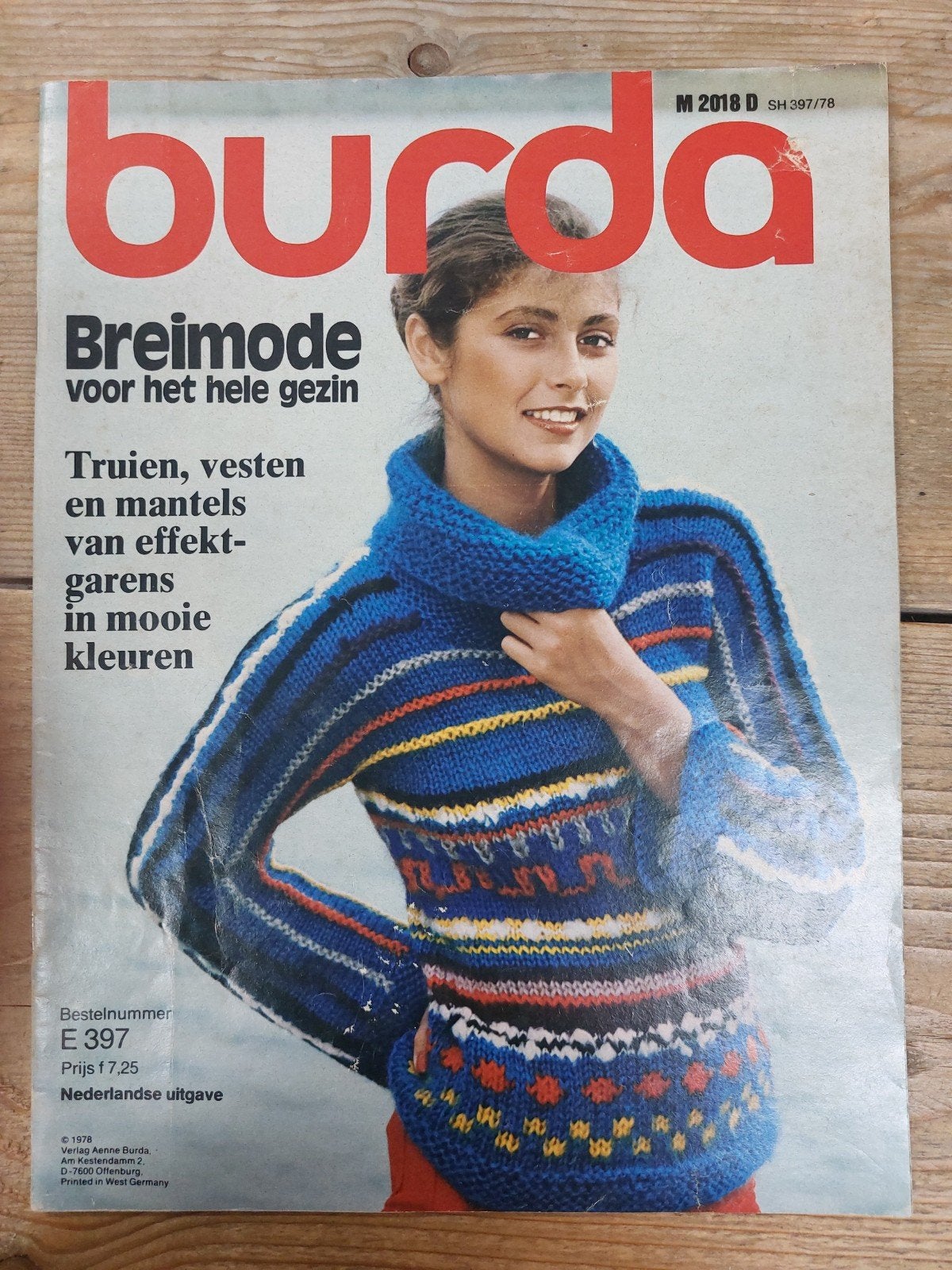 Burda breimode uit 1978, Hobby en Vrije tijd, Kledingpatronen, Verzenden, Gebruikt, Burda