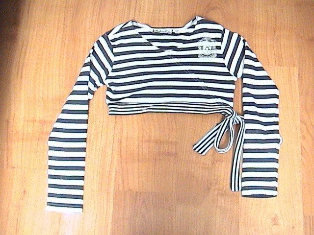 BARBARA FARBER / BF leuk blauw / wit gestreept shirt / vest, Gebruikt, Meisje, Trui of Vest, Ophalen of Verzenden