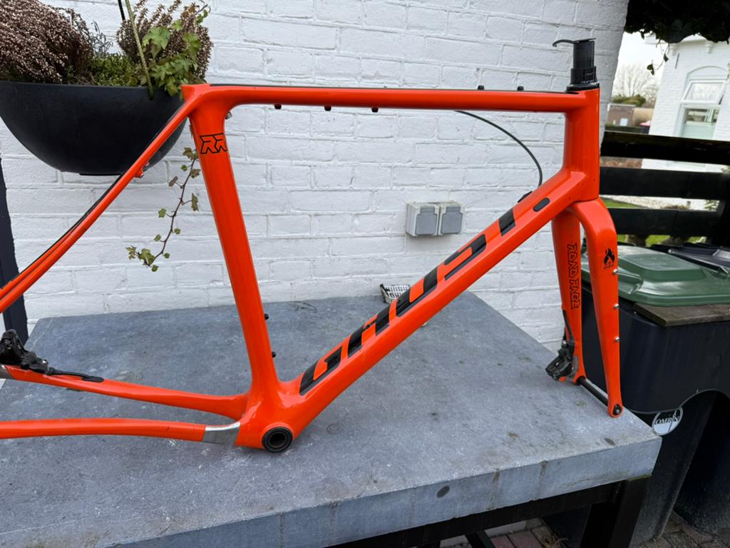 Gravelbikeframe en voorvork merk ghost, Fietsen en Brommers, Fietsonderdelen, Frame, Ophalen of Verzenden, Zo goed als nieuw, Gravelbike