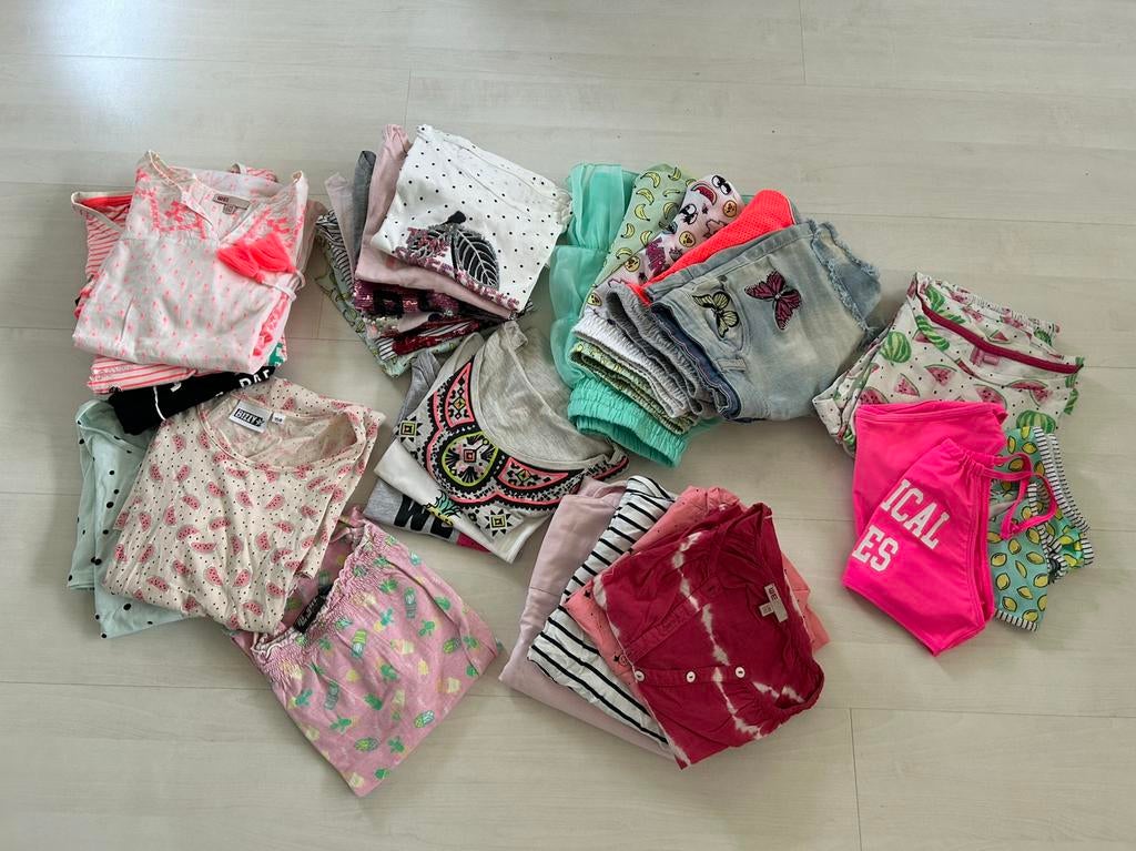 Meisjes kledingpakket zomer, Kinderen en Baby's, Kinderkleding | Mutsen, Sjaals en Handschoenen, Ophalen, Meisje, Zo goed als nieuw