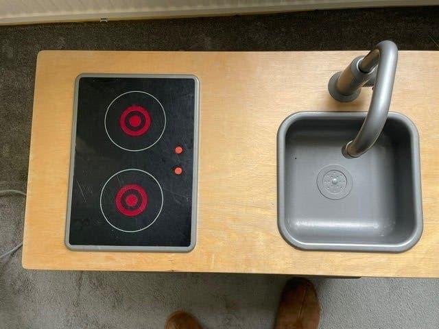 speelgoed keuken, Ophalen, Zo goed als nieuw, Hout, Speelkeuken-accessoire