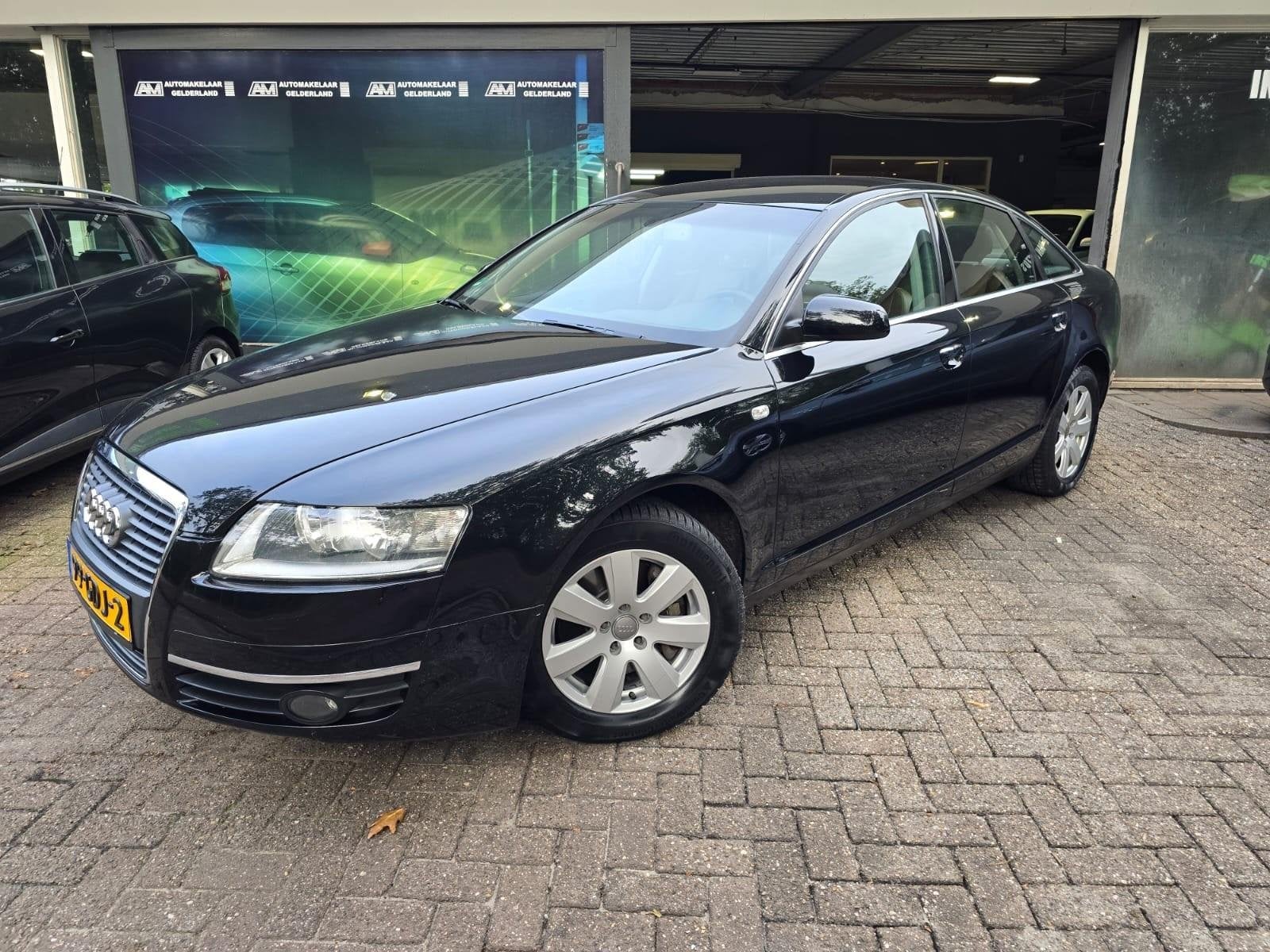 Audi A6 Limousine 3.2 FSI Pro Line Business | AUTOMAAT | 3/6, Auto's, Gebruikt, Zwart, Bedrijf, Grijs