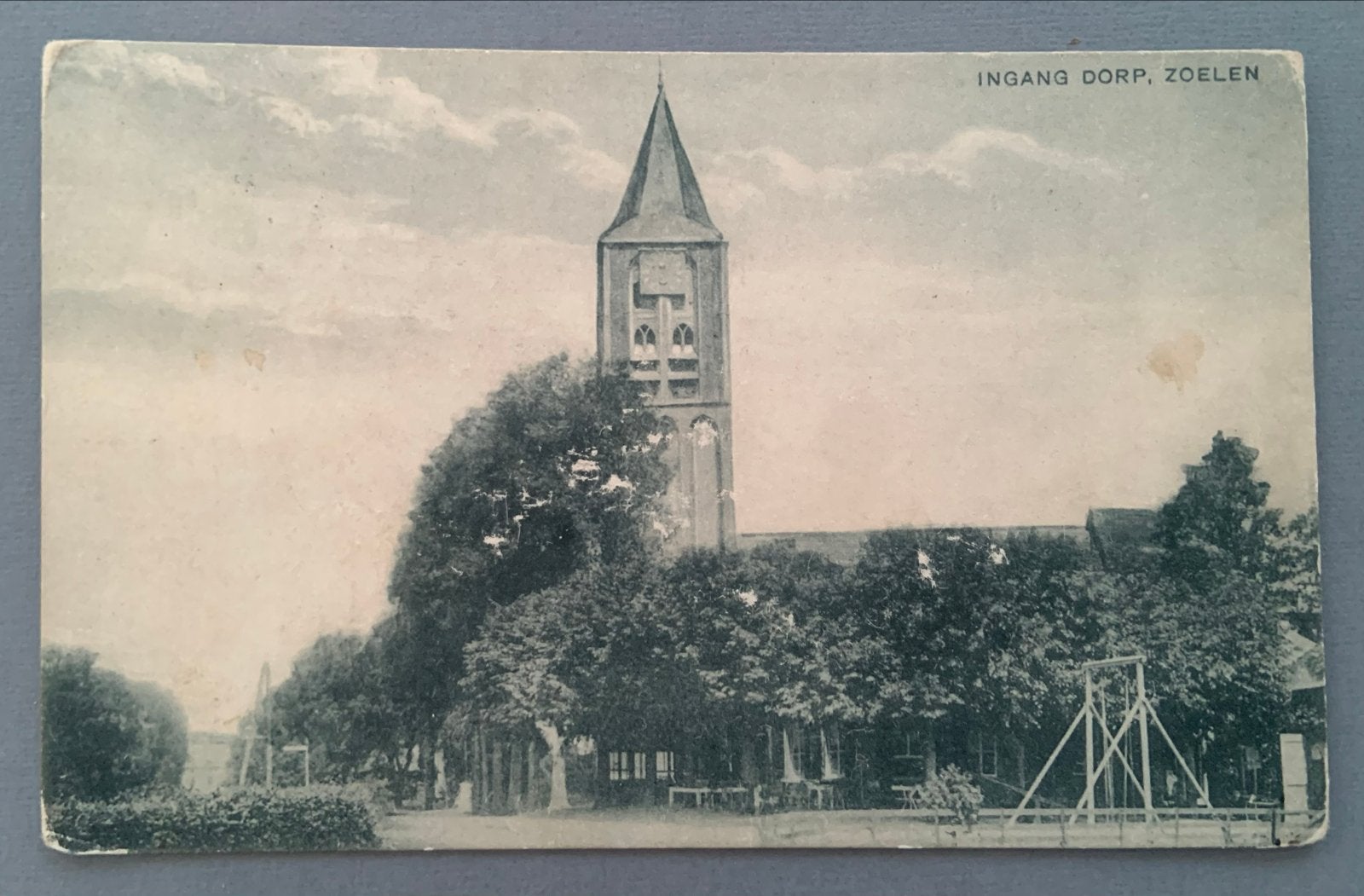 Ingang Dorp, Zoelen - Gelopen 1929, Verzenden, 1920 tot 1940, Gelopen, Gelderland