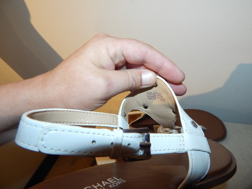 Michael Kors nieuwe sandalen wit met zilver hardware 41, Kleding | Dames, Michael Kors, Verzenden, Wit, Nieuw