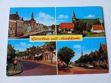 Makkum Vierluik 1978, Ophalen of Verzenden, 1960 tot 1980, Gelopen, Friesland