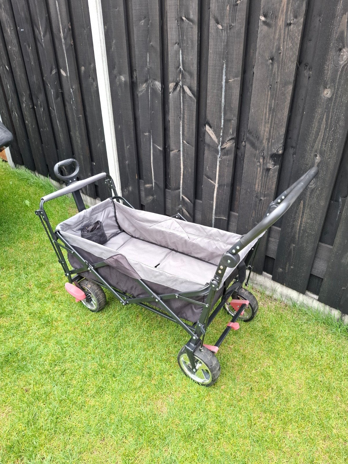 Obelink Duo Solar Bolderkar met zonnekap, Ophalen, Opvouwbaar, Zo goed als nieuw