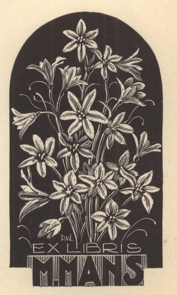 0284 Ex Libris Nederland : Dirk Govert van Luijn, 1946, Verzenden, Ex libris