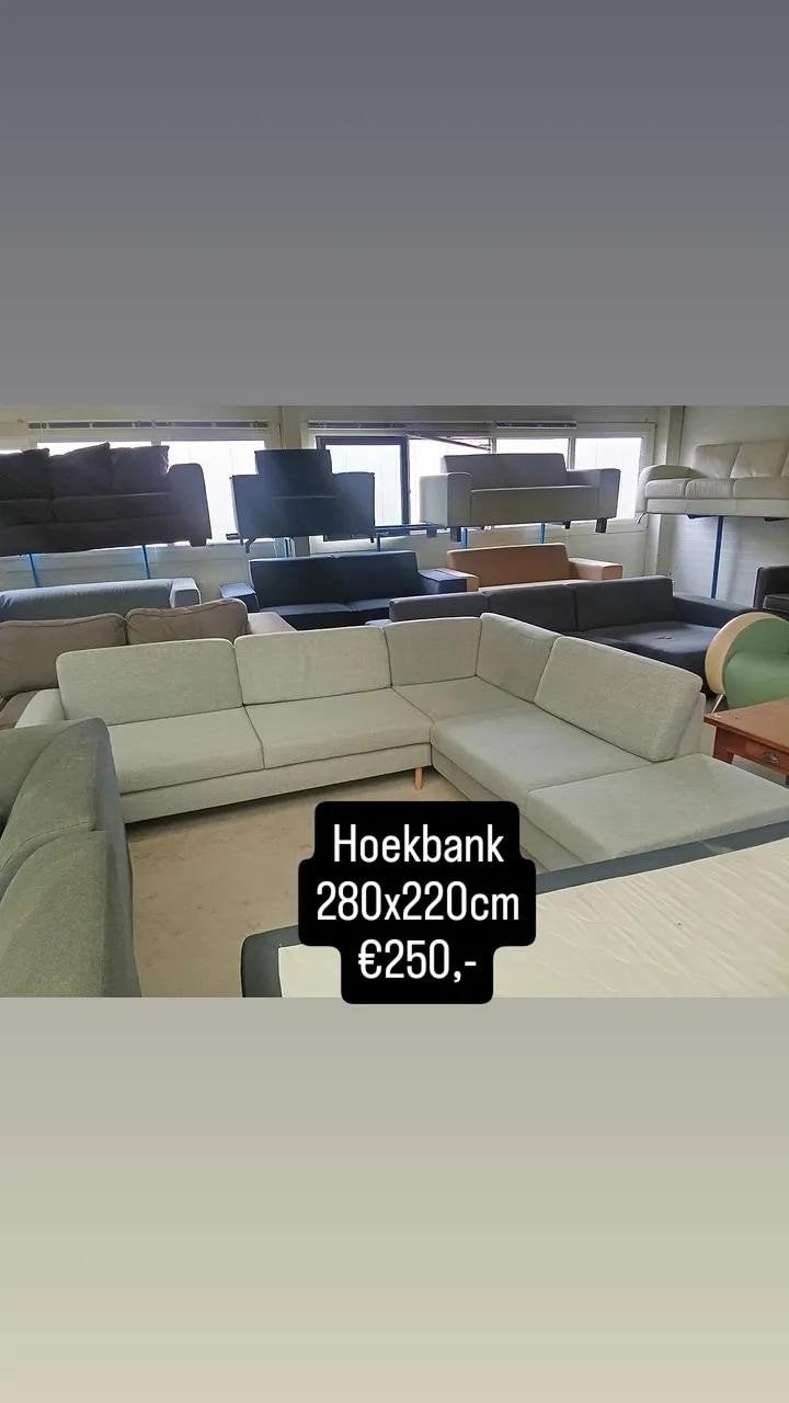 hoekbank - banken  diversen meer dan 100+ op voorraad, ., Hoekbank, Ophalen of Verzenden, Zo goed als nieuw