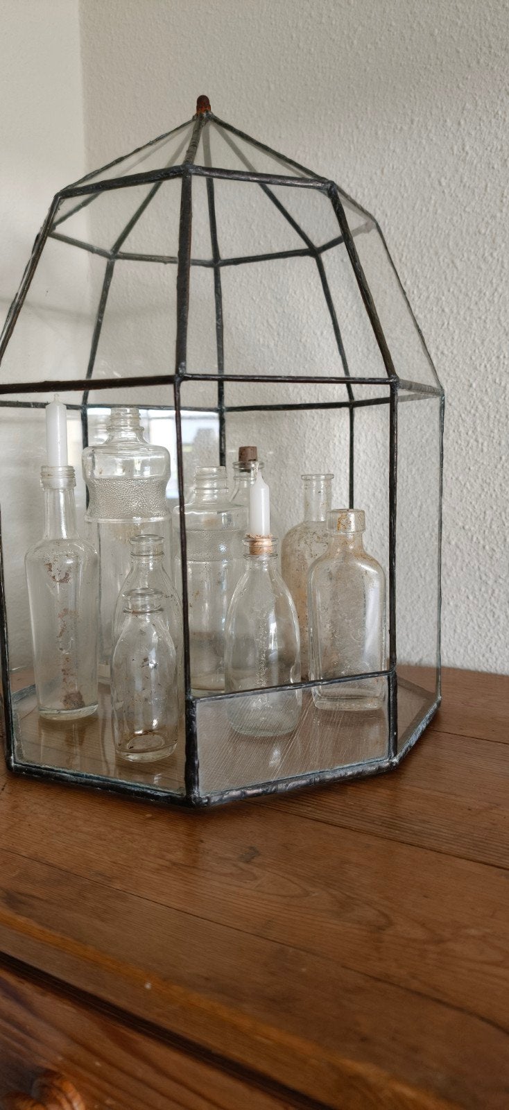 Oud terrarium / vitrinekastje / stolp, Ophalen of Verzenden