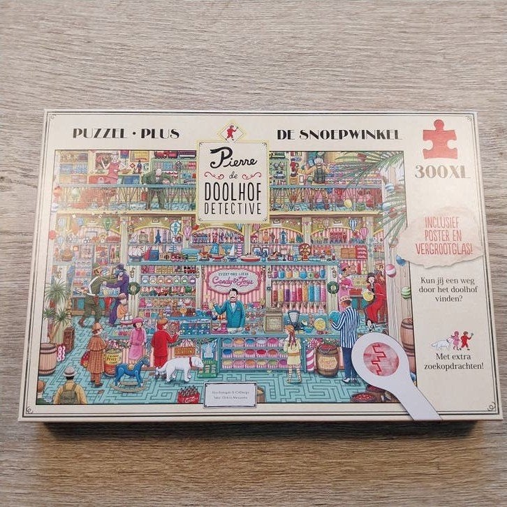 Pierre de Doolhof Detective De Snoepwinkel Puzzel 300 XL, Ophalen, Minder dan 500 stukjes, Nieuw, Legpuzzel