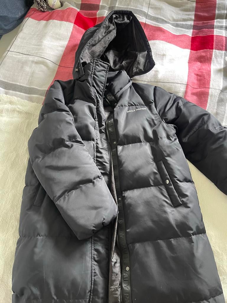 Lange Daily Paper Dames Winterjas, Kleding | Dames, Jassen | Winter, Ophalen of Verzenden, Zo goed als nieuw, Maat 38/40 (M), Zwart