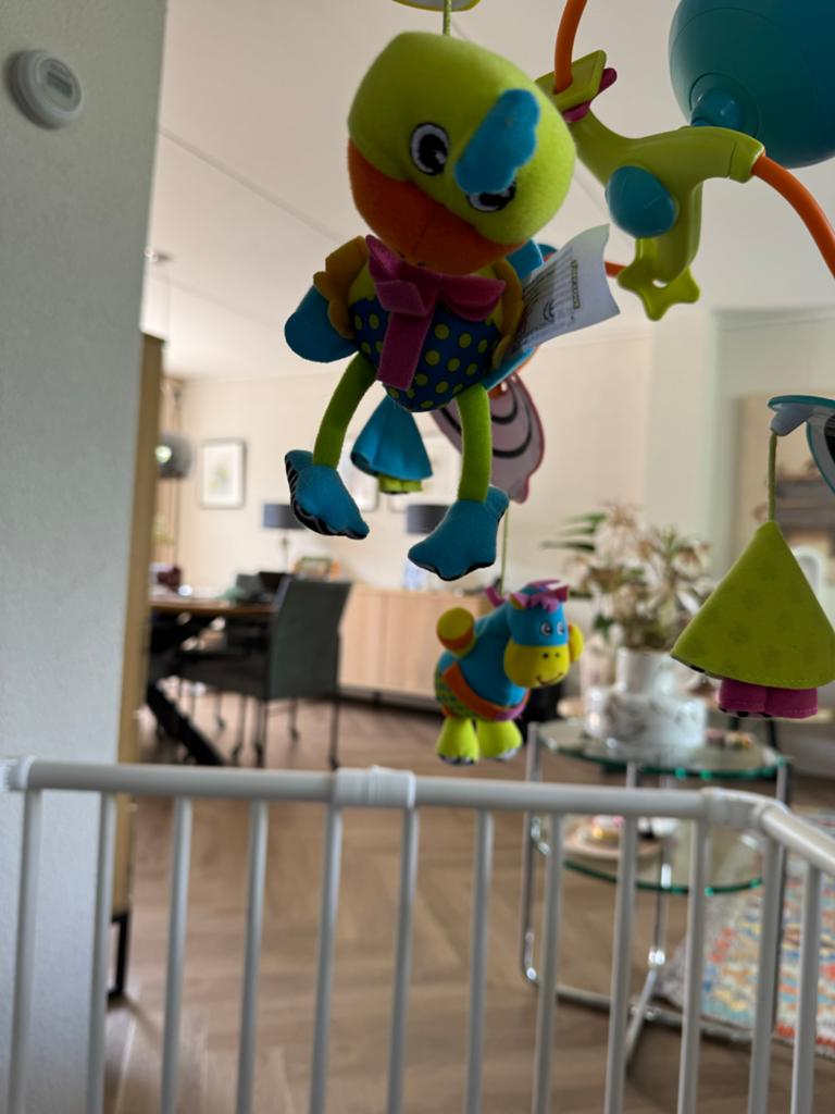 Tiny Love Mobiel met Licht en Geluid voor Babybed, Ophalen, Zo goed als nieuw, Mobiel, Met licht