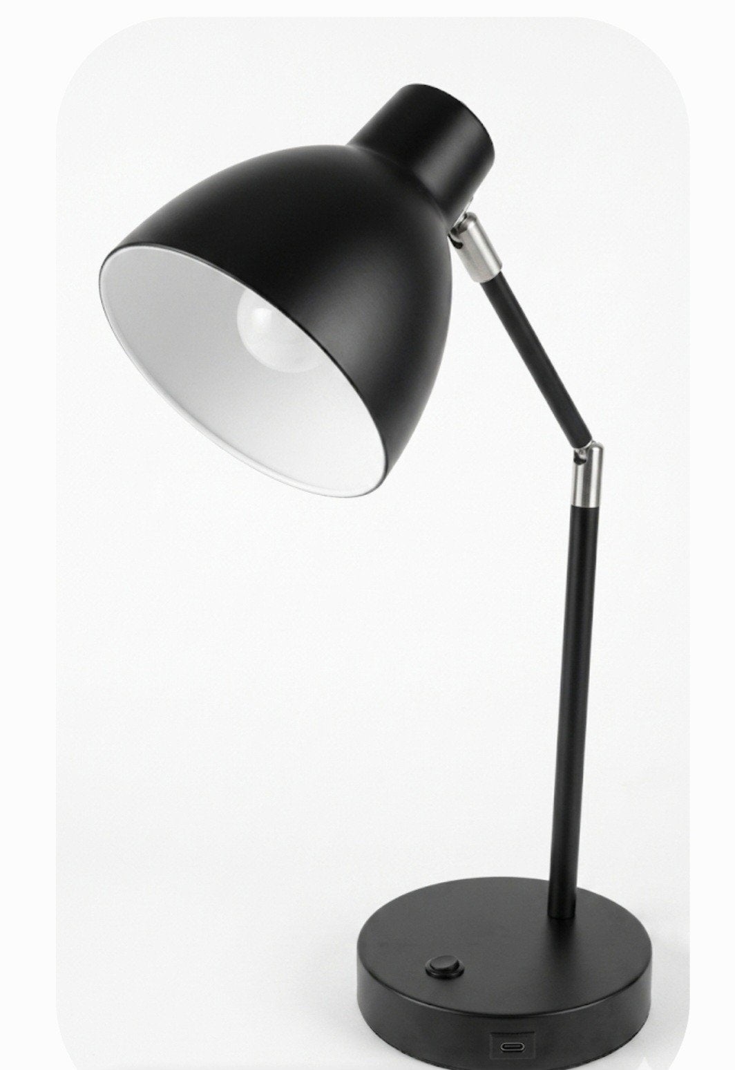 Lamp met USB Lader, Ophalen, Zo goed als nieuw, Metaal, Minder dan 50 cm