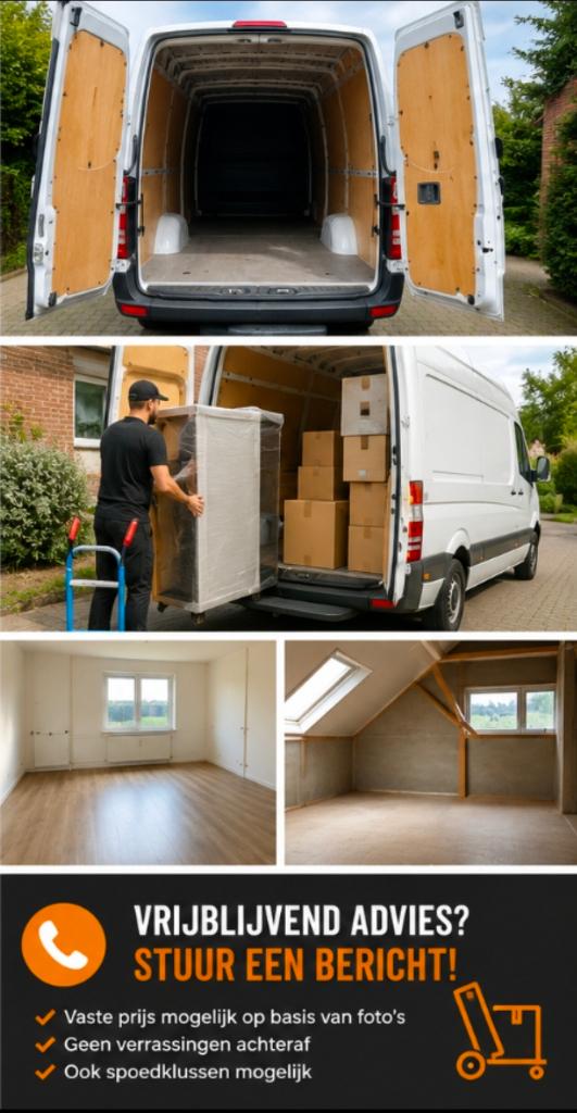 Woningontruiming&Transport met mercedes sprinter, Ophalen