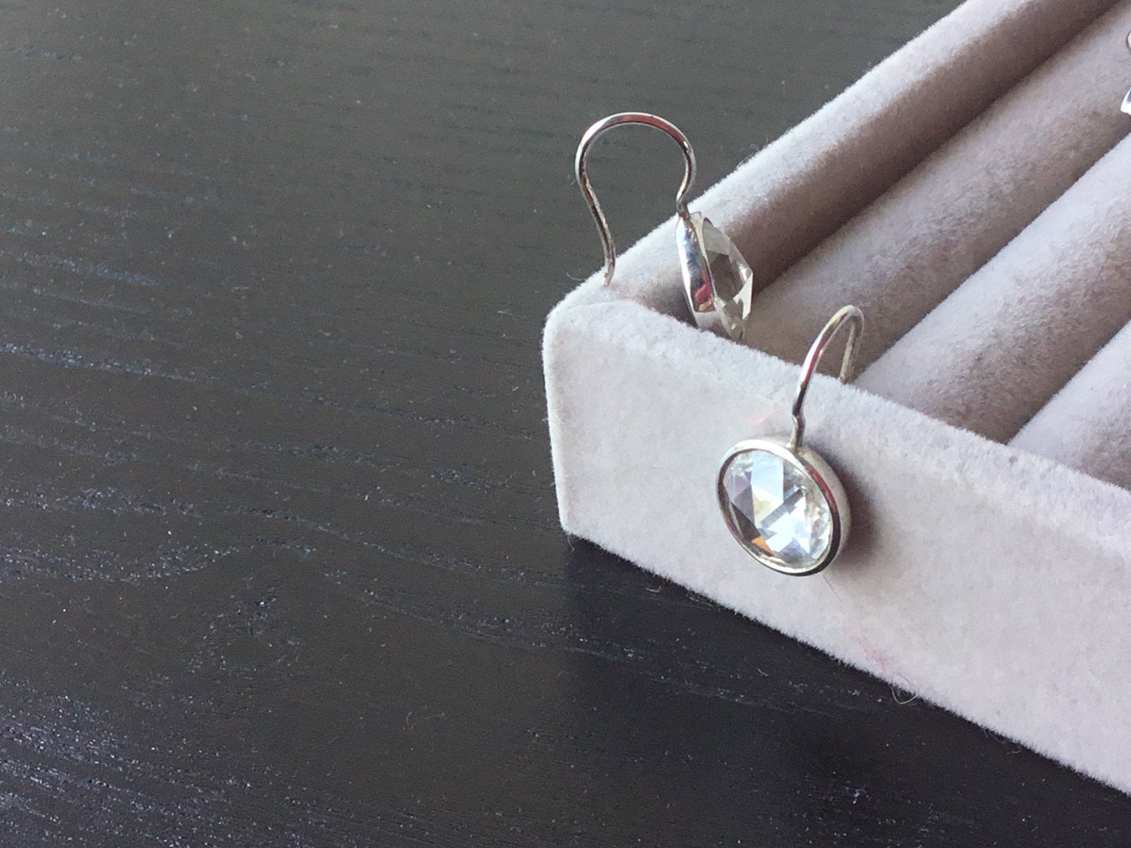 Ti Sento oorbellen zilver met zirkonia, Ophalen, Gebruikt