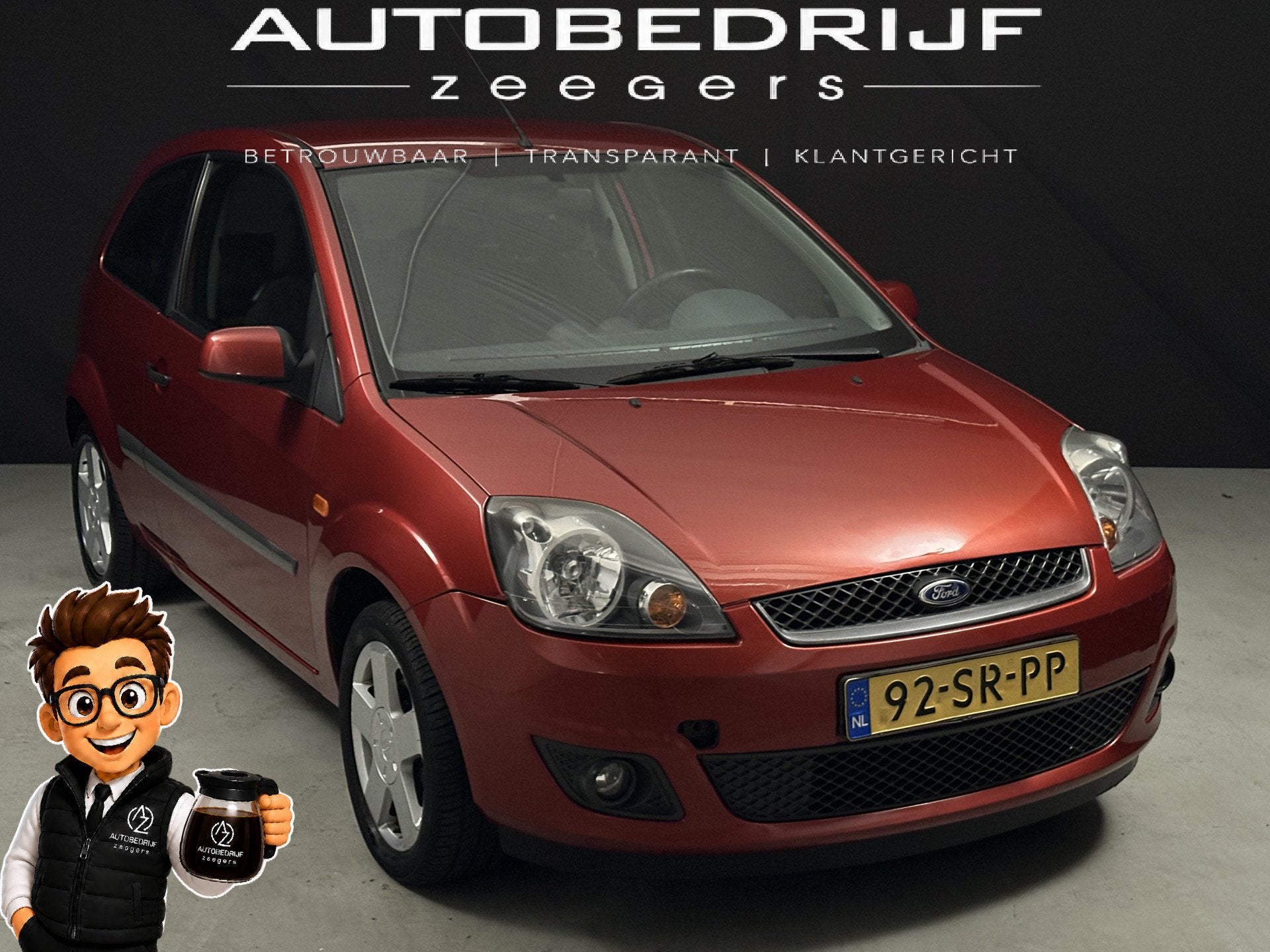 Ford Fiesta 1.3-8V Futura *Lage KM*NAP*AC* (bj 2006), 1299 cc, Origineel Nederlands, Bedrijf, Handgeschakeld