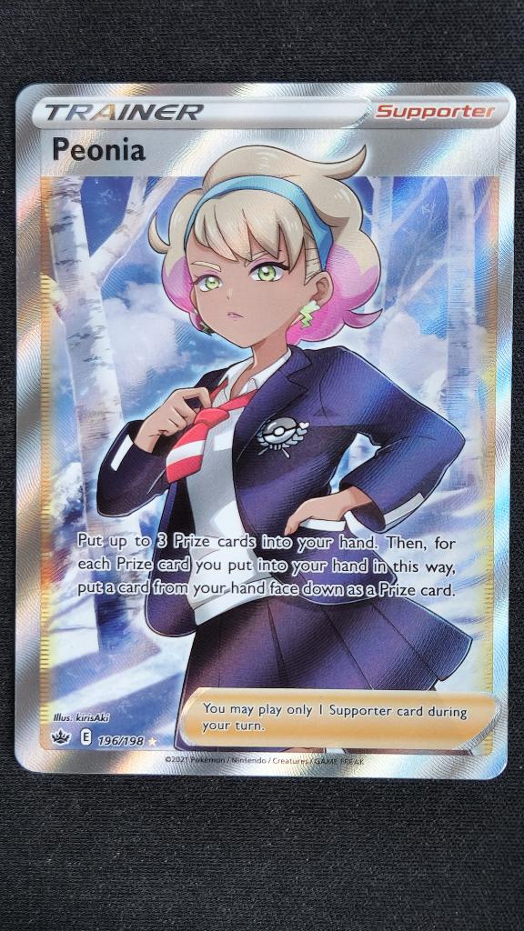 Peonia (CRE 196/198) Pokémon kaart, Ophalen of Verzenden, Zo goed als nieuw, Losse kaart