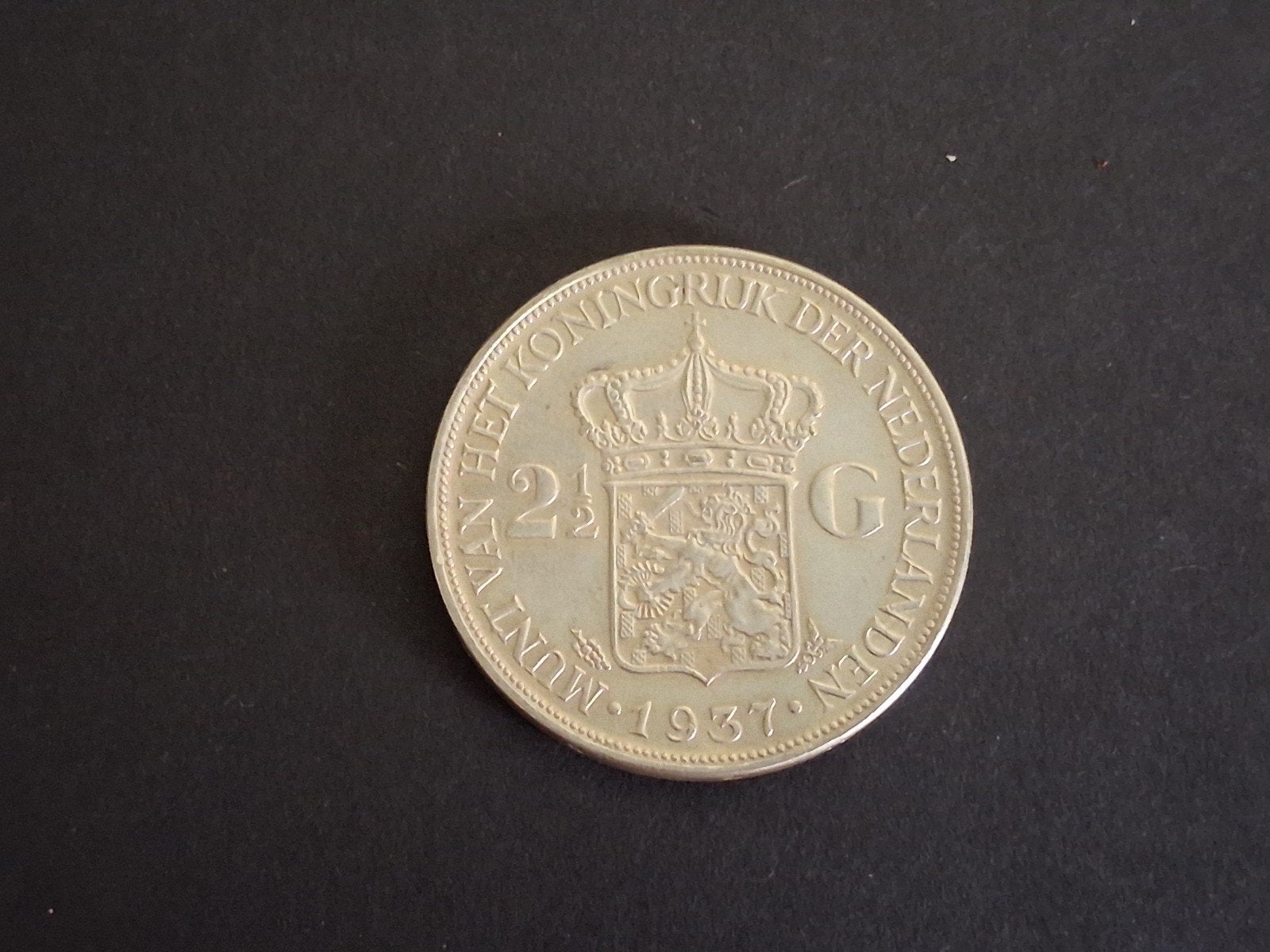 Zilveren rijksdaalder Wilh 1937, Verzenden, Zilver, Koningin Wilhelmina, Losse munt