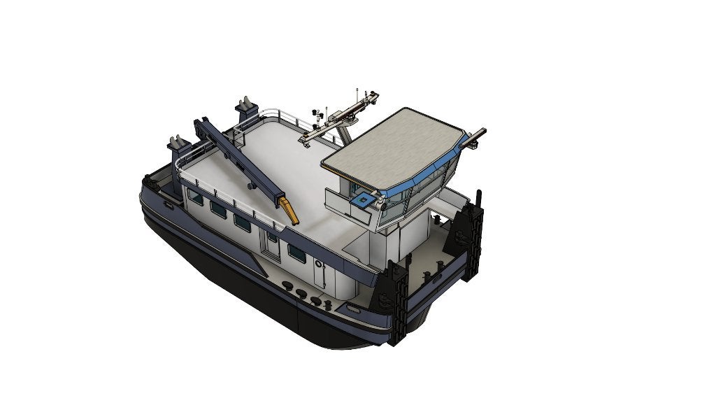 Duwboot ATLANTA 1:50 – STL-bestanden voor 3D-printen, Hobby en Vrije tijd, Ophalen of Verzenden, Nieuw, 1:32 tot 1:50, Overige merken