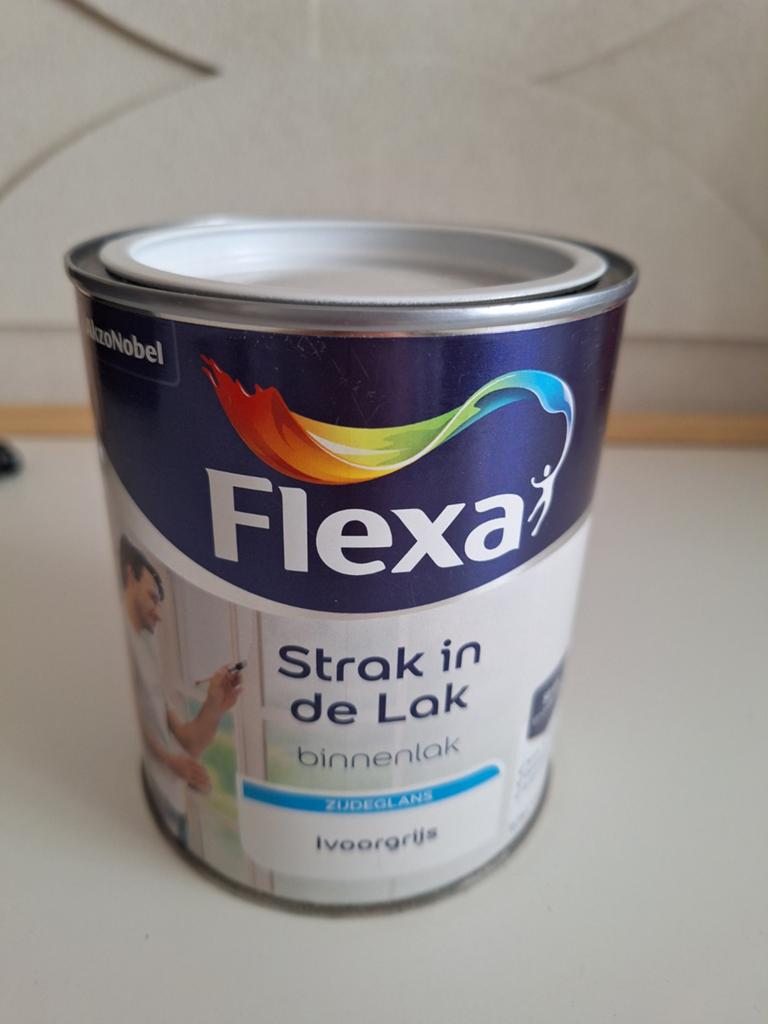 Nieuw Flexa zijdeglans 1 liter, Ophalen, Nieuw, Wit, Lak