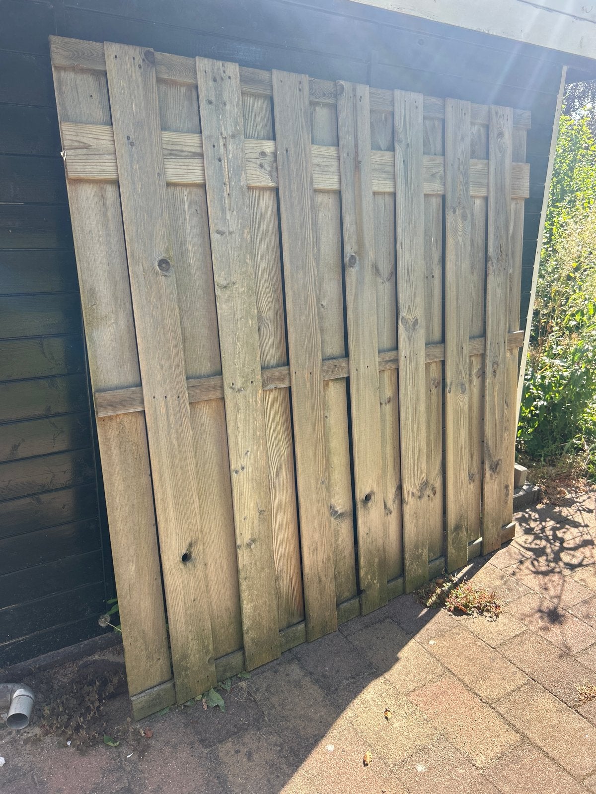 Houten schuttingdeel - Gebruikt, Ophalen, Minder dan 3 meter, Hout, 1 tot 2 meter