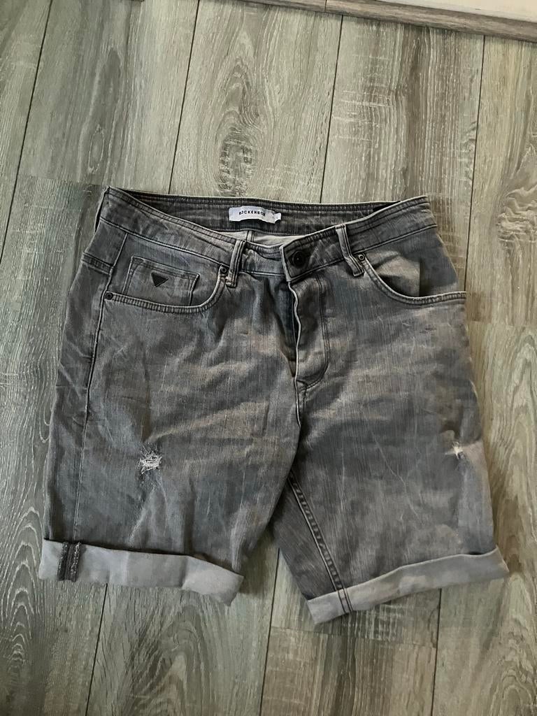 Rockerbox korte broek grijze maat L, Ophalen of Verzenden, Zo goed als nieuw, Grijs, Overige jeansmaten