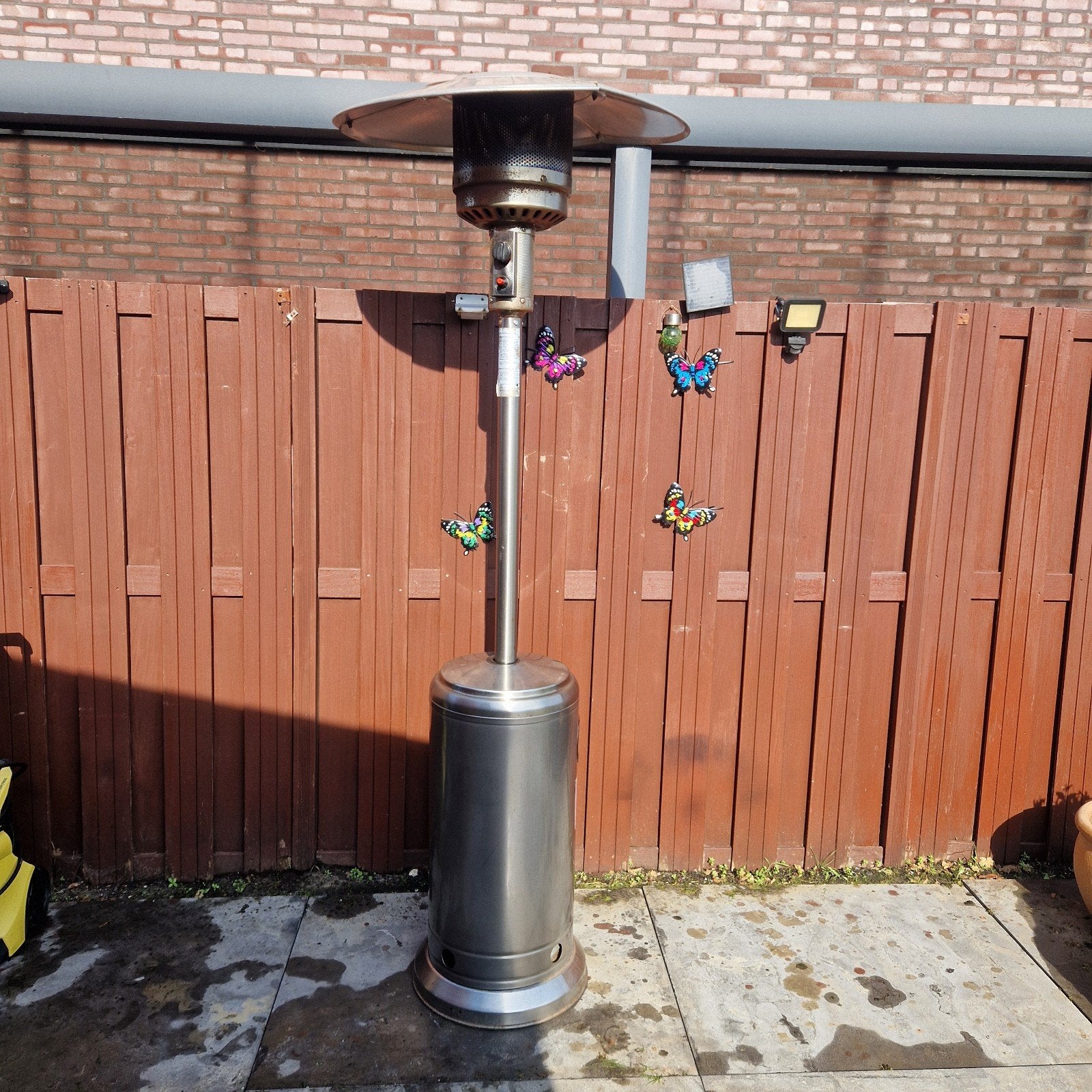 Terrasverwarmer op gas - gebruikt,maar erg netjes, Tuin en Terras, Ophalen, Zo goed als nieuw, Gas, Vloer
