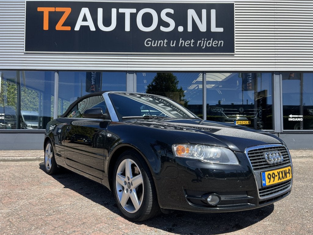 Audi A4 Cabrio 3.2 FSI quattro Pro Line Topstaat! (bj 2007), Auto's, Audi, Automaat, 1800 kg, Zwart, 1715 kg
