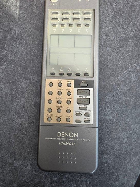 te koop denon afstandbediening rc 770, Ophalen of Verzenden, Zo goed als nieuw, Origineel, Receiver of Versterker