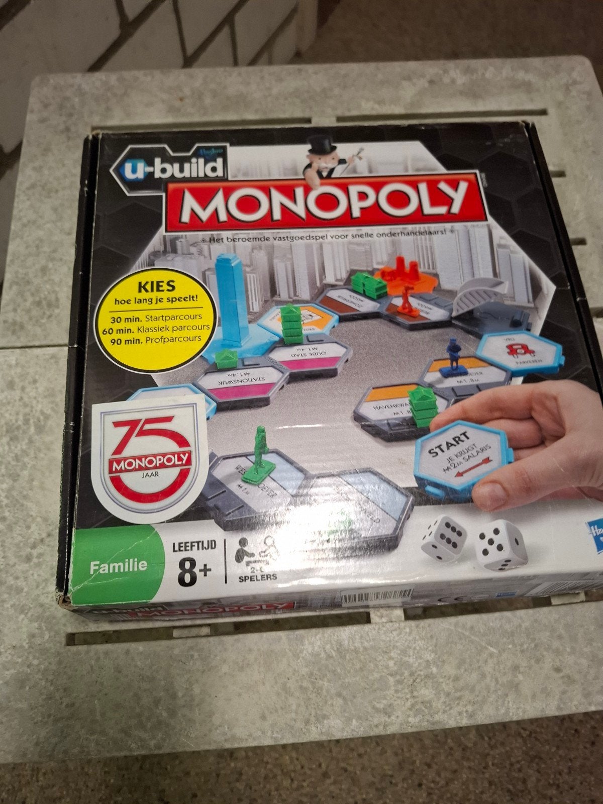 Monopoly U-Build Bordspel - Familie Editie, Hobby en Vrije tijd, Gezelschapsspellen | Bordspellen, Gebruikt, Ophalen of Verzenden
