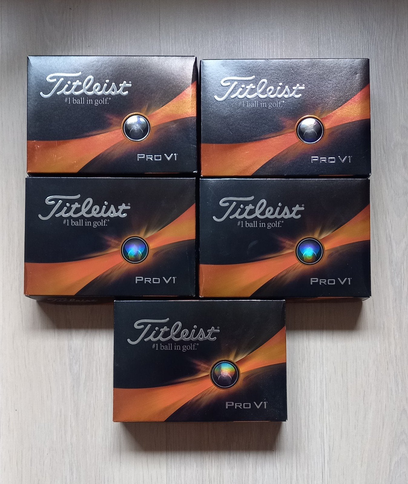5 doosjes Titleist pro v1 golfballen NIEUW, Ophalen, Nieuw, Bal(len)