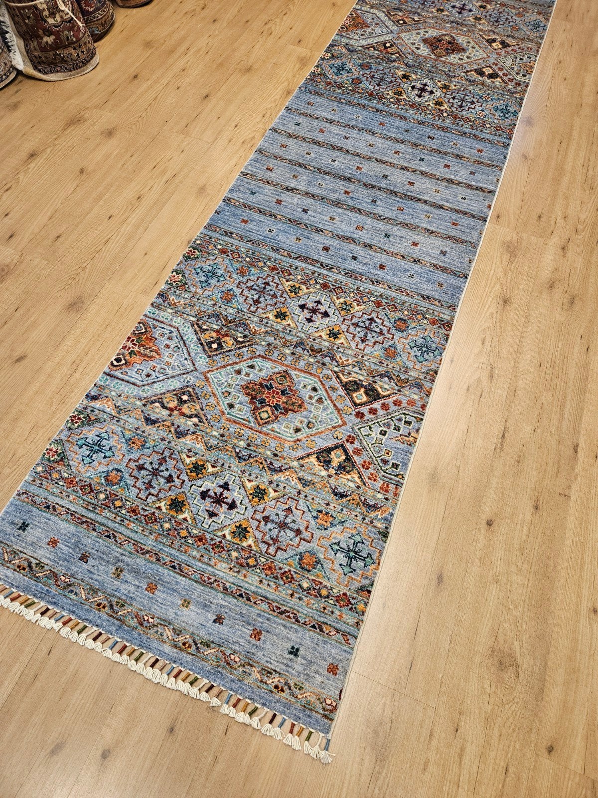 Handgeknoopt oosters tapijt loper loribaf 314x83, Vof Slats Antiek, 50 tot 100 cm, Rechthoekig, Ophalen