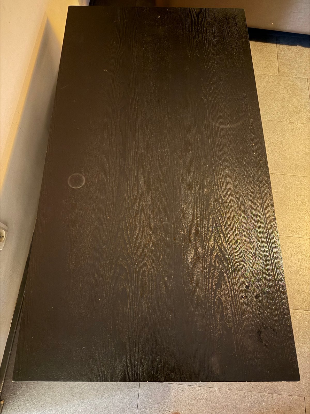 Zwarte Salontafel met Twee Lagen, Huis en Inrichting, Ophalen, Gebruikt, 100 tot 150 cm, 50 tot 100 cm
