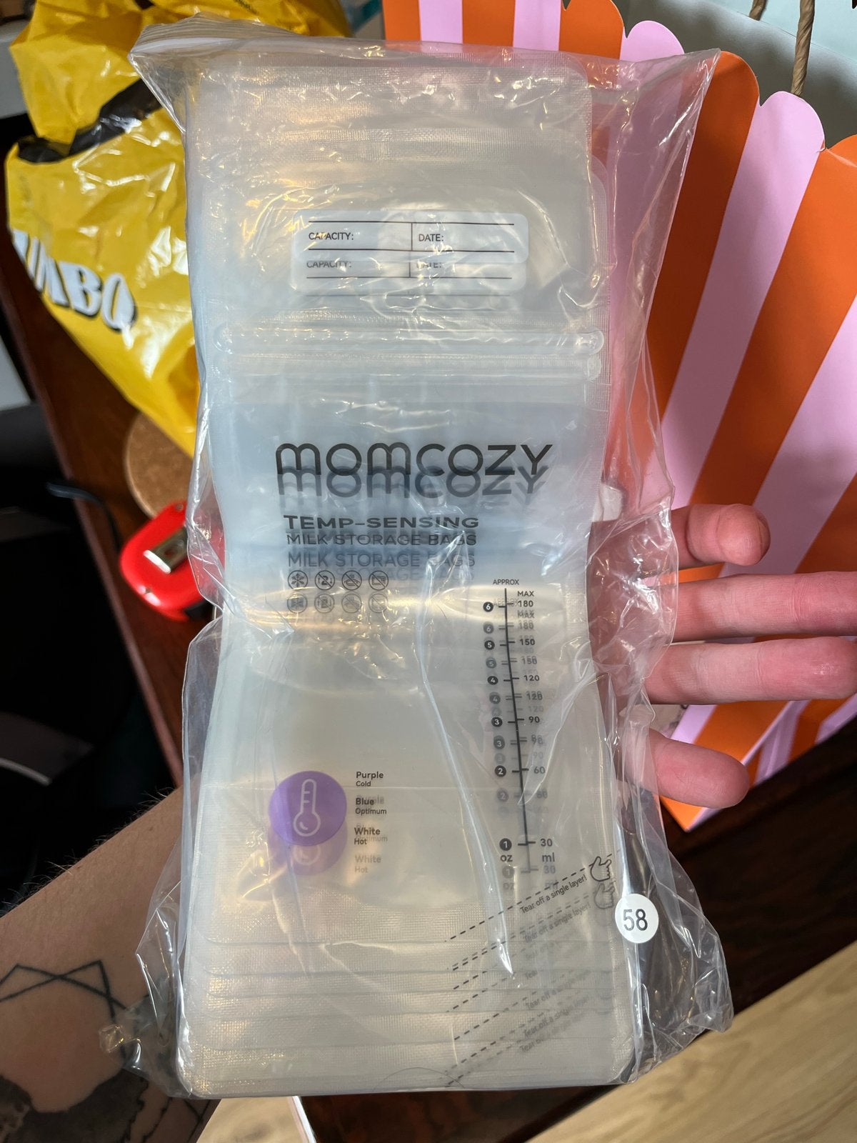 Momcozy Moedermelk Bewaarzakjes - Temperatuurdetectie, Kinderen en Baby's, Ophalen, Overige merken, Overige typen, Nieuw