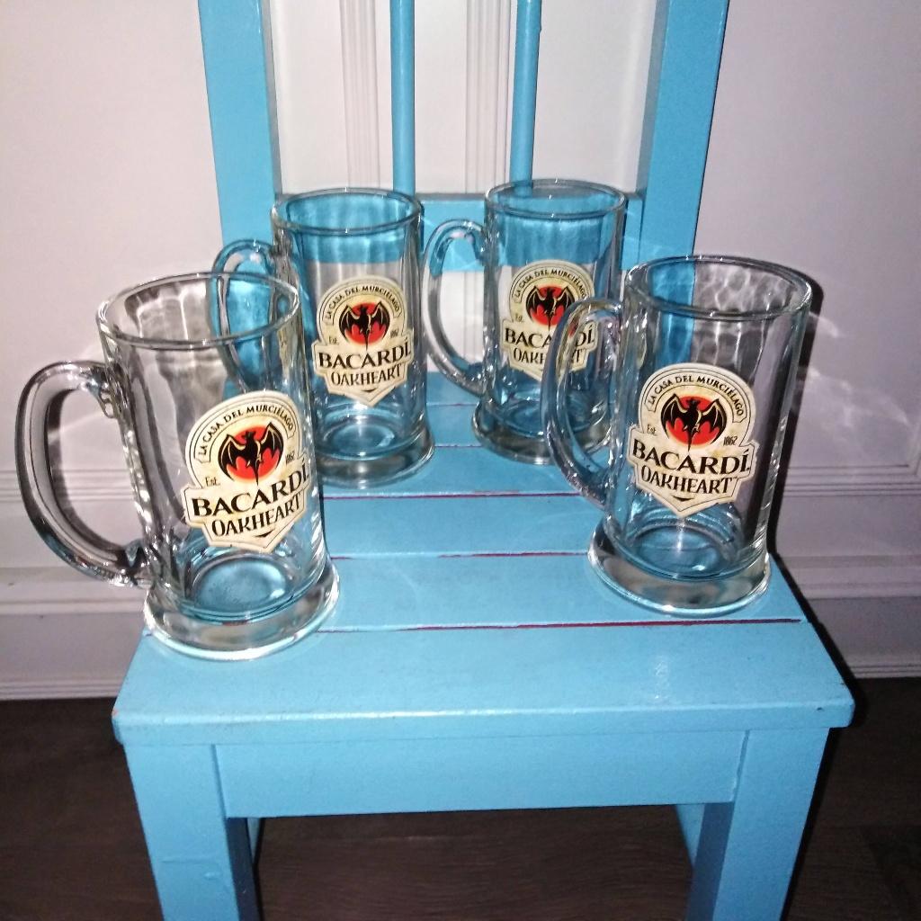 Bacardi Oakheart pullen 4 stuks, Verzamelen, Ophalen, Gebruikt, Overige typen