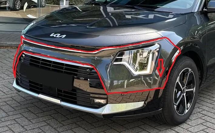 Kia Niro voorbumper boven Hybrid 86511AT010 86511AT011, Ophalen, Nieuw, Kia