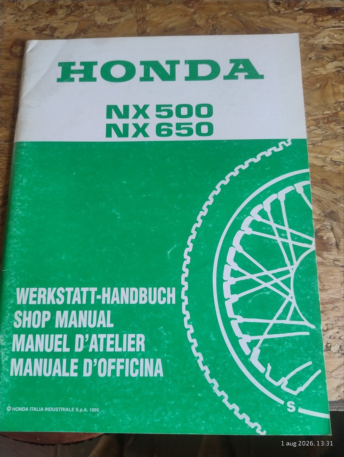 Honda NX 500 NX 650 1995 addendum Werkplaatshandboekje., Verzenden, Honda