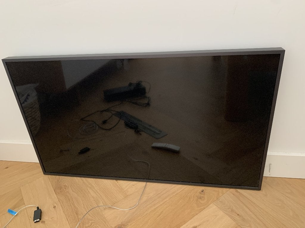 Mooie zwarte Samsung Frame tv Model QE43LS03TAU, Ophalen, QLED, 50 Hz, Zo goed als nieuw