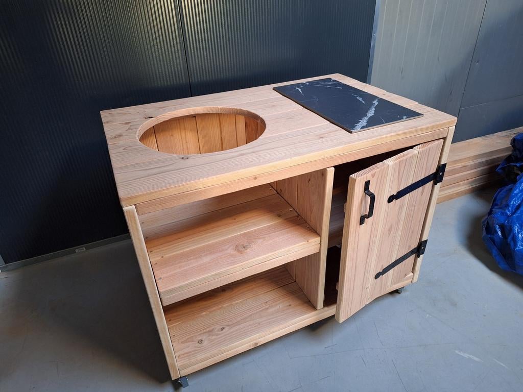 Douglas buitenkeuken Green Egg Basterd Kamado Boretti BBQ, Tuin en Terras, Buitenkeukens, Ophalen of Verzenden