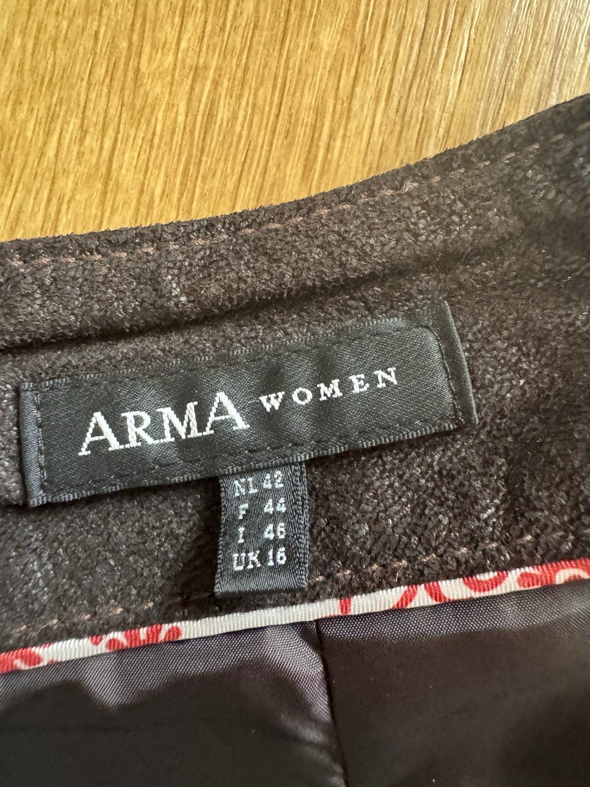 ARMA Knielange suède rok - Maat 42 (L), Bruin, Maat 42/44 (L), Ophalen of Verzenden, Zo goed als nieuw