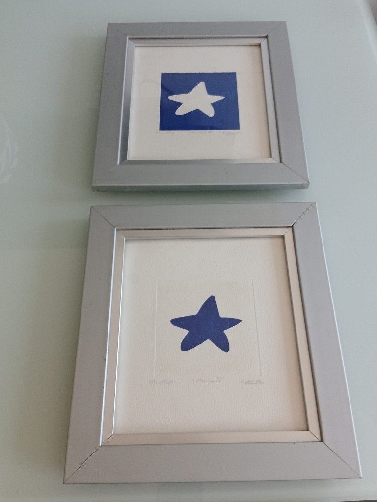 Blanca Orozco –2 originele monotypes “Marina IV & “Marina V”, Verzenden
