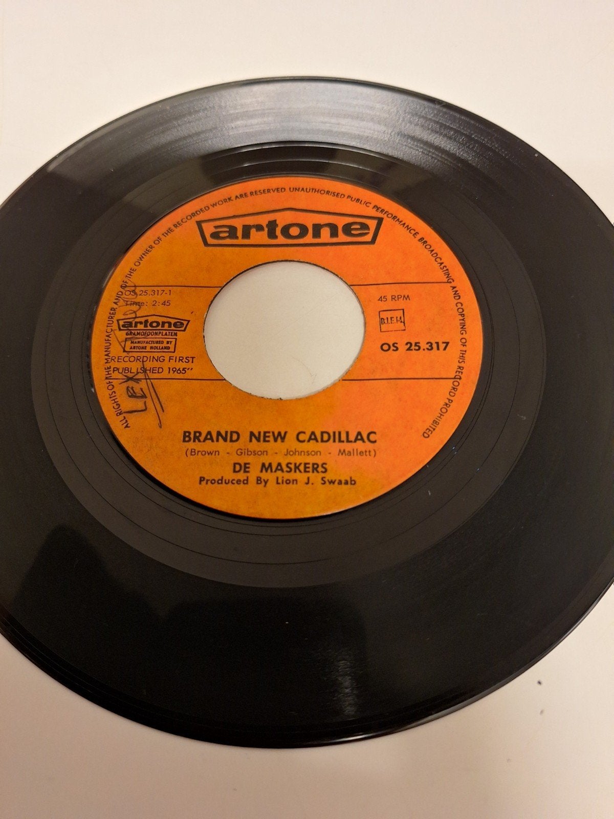 De Maskers - Brand New Cadillac, 1965., Verzenden, 7 inch, Poprock