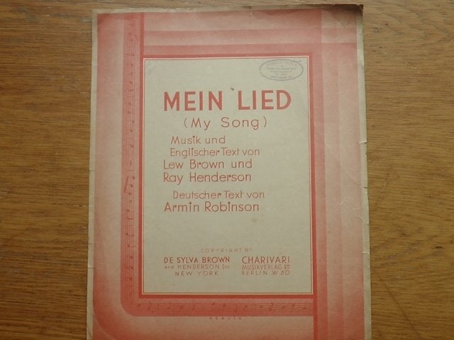 MEIN LIED, Ophalen of Verzenden, Gebruikt, Artiest of Componist, Populair