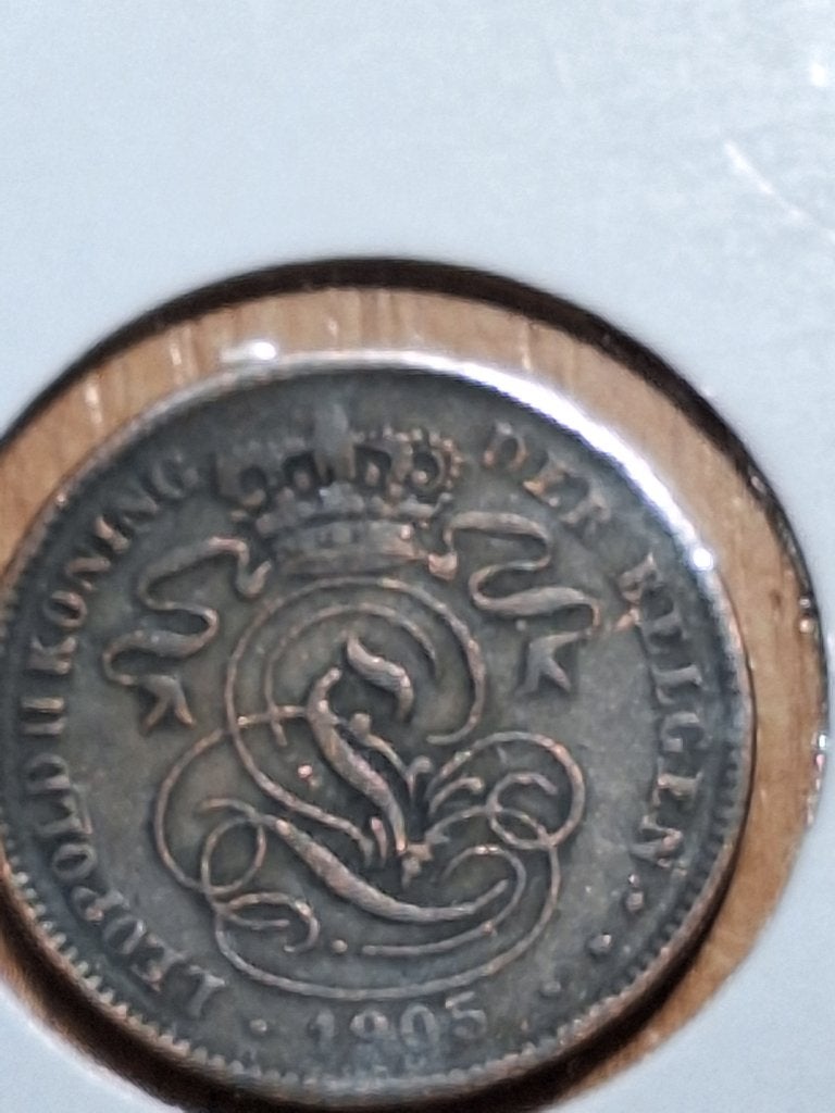 BELGIË 2 centimes 1905 (#150a), Ophalen of Verzenden, Overig, Losse munt
