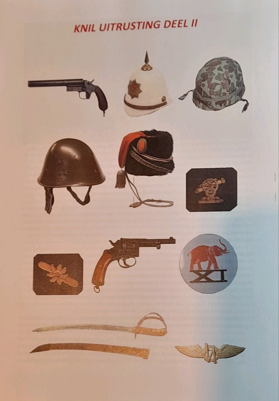 overzicht KNIL UITRUSTING DEEL II, Verzamelen, Ophalen of Verzenden, Landmacht, Nederland, Boek of Tijdschrift