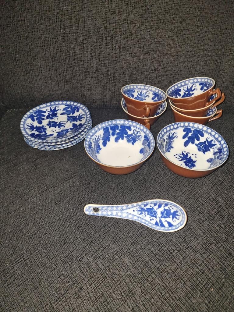 Japans servies zie beschrijving 1850/1900 antiek!!! (J2), Gebruikt, Keramiek, Ophalen of Verzenden, Overige stijlen