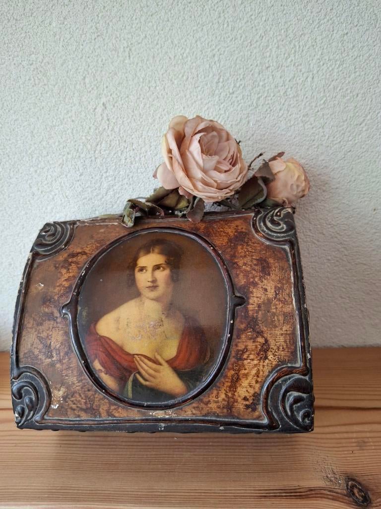 Antieke sieradendoos., Ophalen of Verzenden