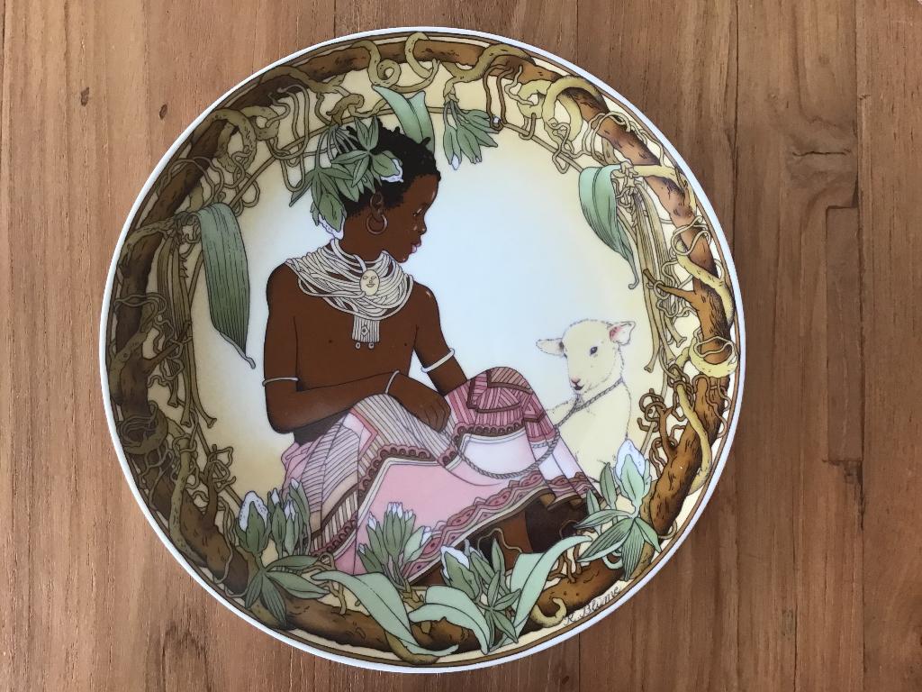 Wandbord Africa Children of the world, Ophalen of Verzenden