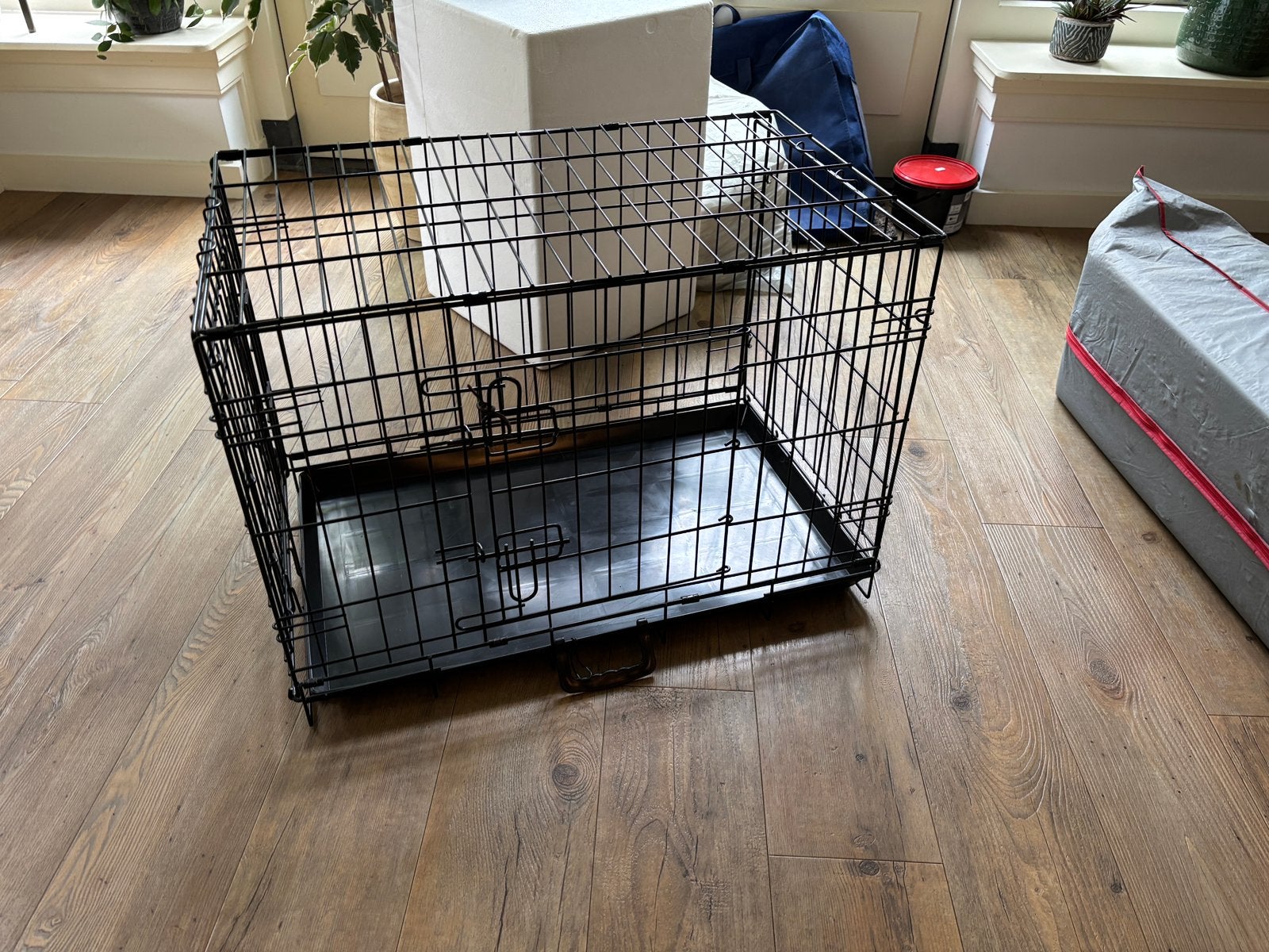 Kleine bench zwart, Dieren en Toebehoren, Ophalen, Gebruikt